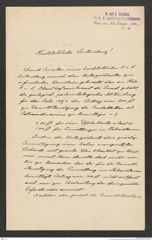 k.k. naturhistorisches Hofmuseum, Intendanzakten 1885-1896 (Hauer), Aktenzahl Z.18/1894, Seite 1